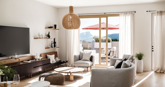 Achat / Vente programme immobilier neuf Douvaine proche centre à 40 min en voiture de Genève (74140) - Réf. 12873