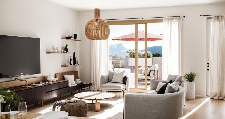 Achat / Vente programme immobilier neuf Douvaine proche centre à 40 min en voiture de Genève (74140) - Réf. 12873