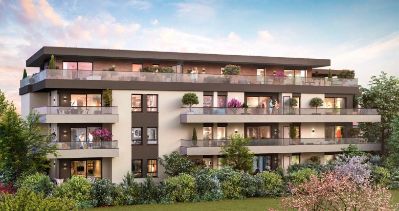 Achat / Vente programme immobilier neuf Douvaine proche centre à 40 min en voiture de Genève (74140) - Réf. 12873