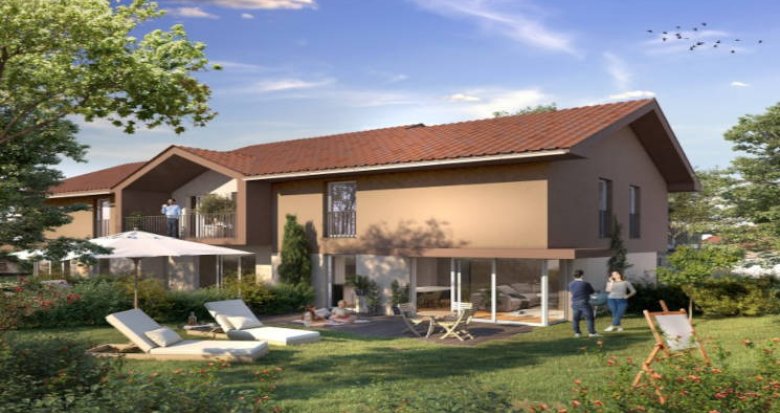 Achat / Vente programme immobilier neuf Etrembières à moins de 20min du Jet d'Eau (74100) - Réf. 12823