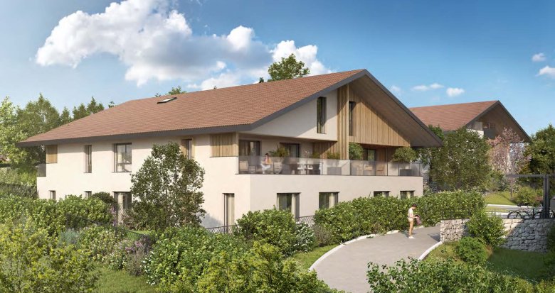 Achat / Vente programme immobilier neuf Excenevex à 150m du lac Léman (74140) - Réf. 8653