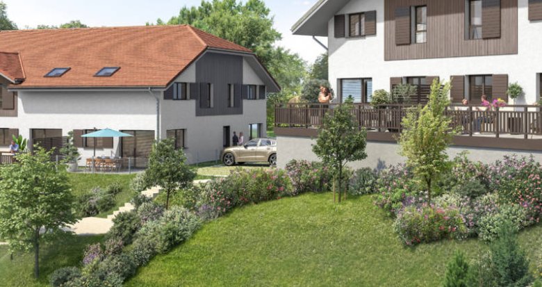 Achat / Vente programme immobilier neuf Hauteville-sur-Fier à 25 min de la gare d’Annecy (74150) - Réf. 12591
