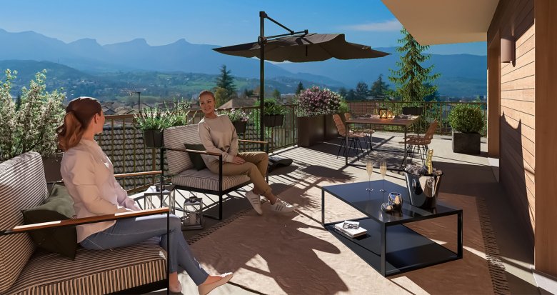 Achat / Vente programme immobilier neuf Saint-Alban-Leysse quartier résidentiel au pied des Bauges (73230) - Réf. 13693