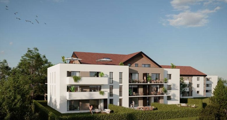 Achat / Vente programme immobilier neuf Vétraz-Monthoux petite copropriété au sein d'un parc paysagé (74100) - Réf. 8102