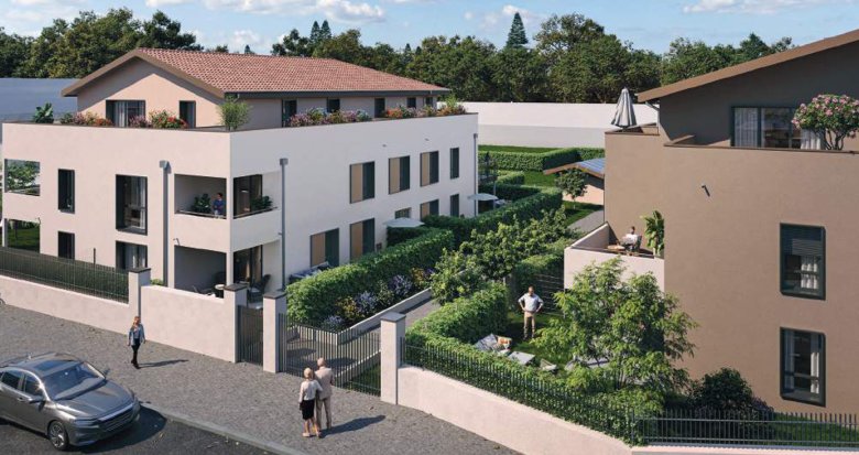 Achat / Vente programme immobilier neuf Fareins esprit village à proximité de Lyon (01480) - Réf. 13725